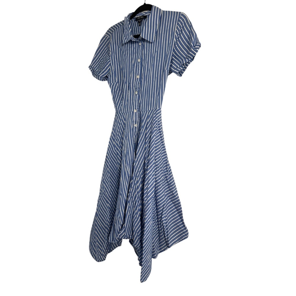 Ivy + blu Blue Striped Dress size 10 US